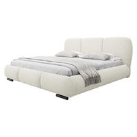 POLSTERBETT Rosa - Eichefarben/Schwarz, Holz/Textil (200/200cm) - MIRJAN24