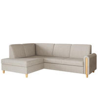 ECKSOFA Beige FLORA Ausziehbar Bubble Links - Beige, Textil (236/172cm) - Sepro Meble
