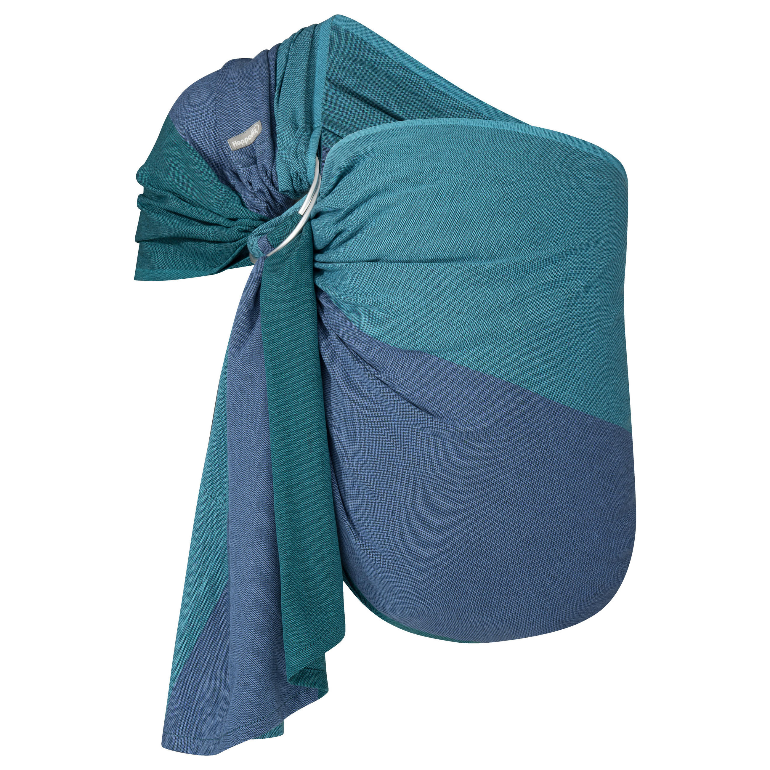 BABYTRAGETUCH Ring-Sling - Türkis/Blau, Textil (70/0.1/200cm) - Hoppediz
