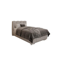 POLSTERBETT Zaira 100x200cm – Elegantes Polsterbett für modernen Wohnstil , ohne matratze, Sandfarben - Sandfarben, Holz (100/200cm) - Homesy
