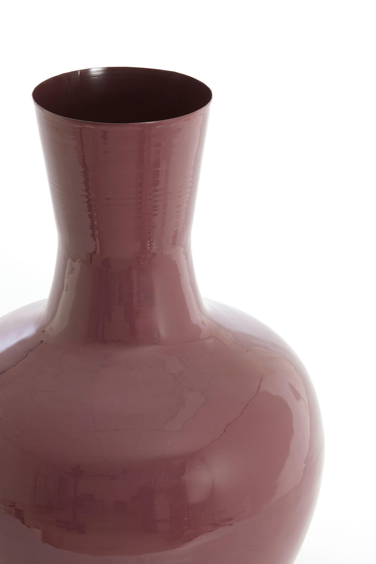 VAZE Nana Lila 44/44/69 cm - Lila, Metall (69cm) - Light & Living