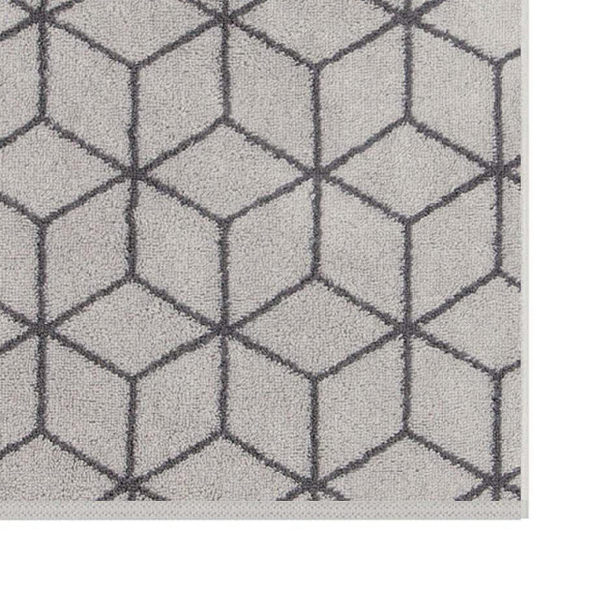 GÄSTETUCH Unisex Gästetuch Carré Grau 3er Pack Baumwolle - Grau, Textil (30/50cm) - Villeroy & Boch