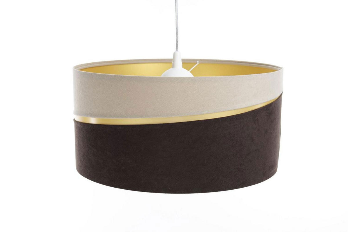 HÄNGELEUCHTE Beige 50/25 cm - Beige/Braun, Kunststoff (50/0.4/25cm) - ONZENO