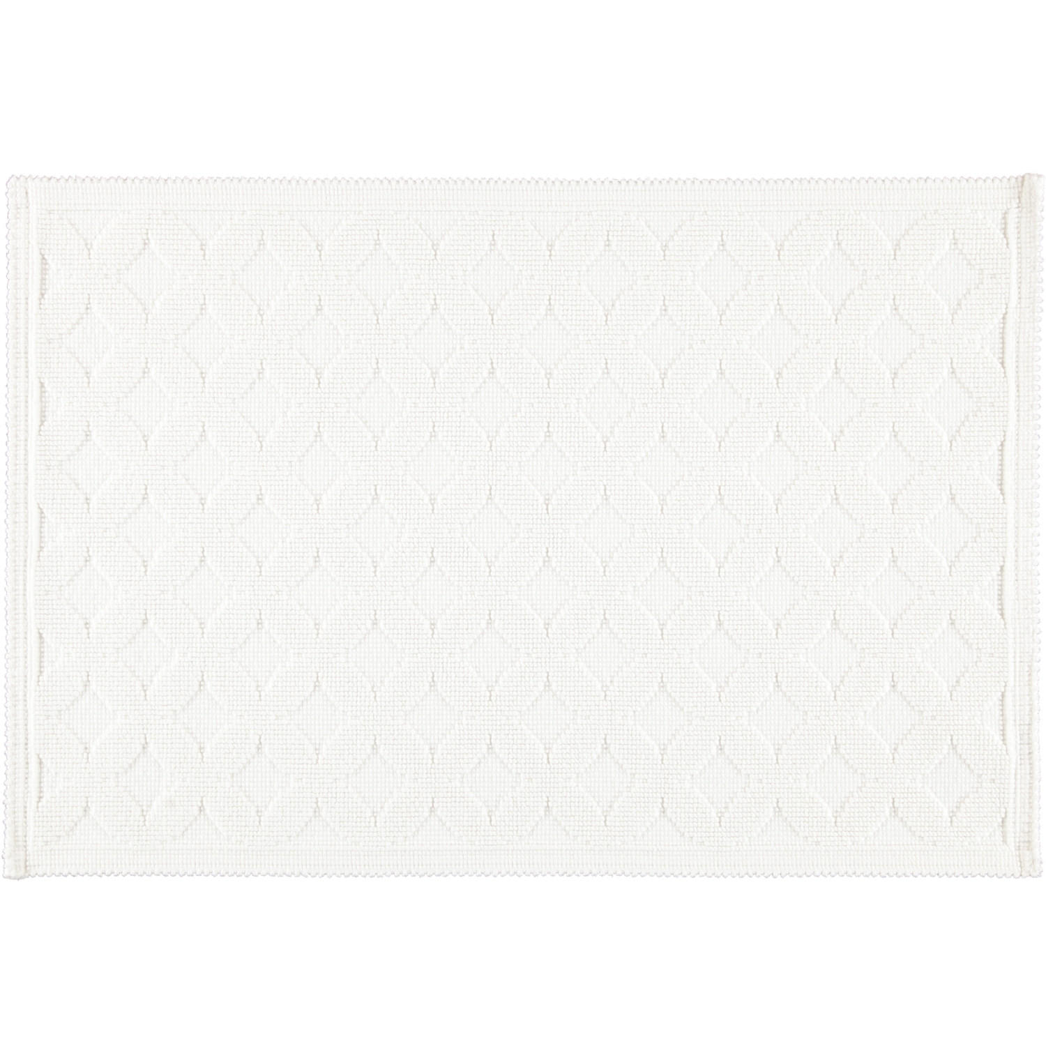 BADEMATTEN SEASIDE WEISS - 01 - Weiß, Textil (60/90cm) - Rhomtuft