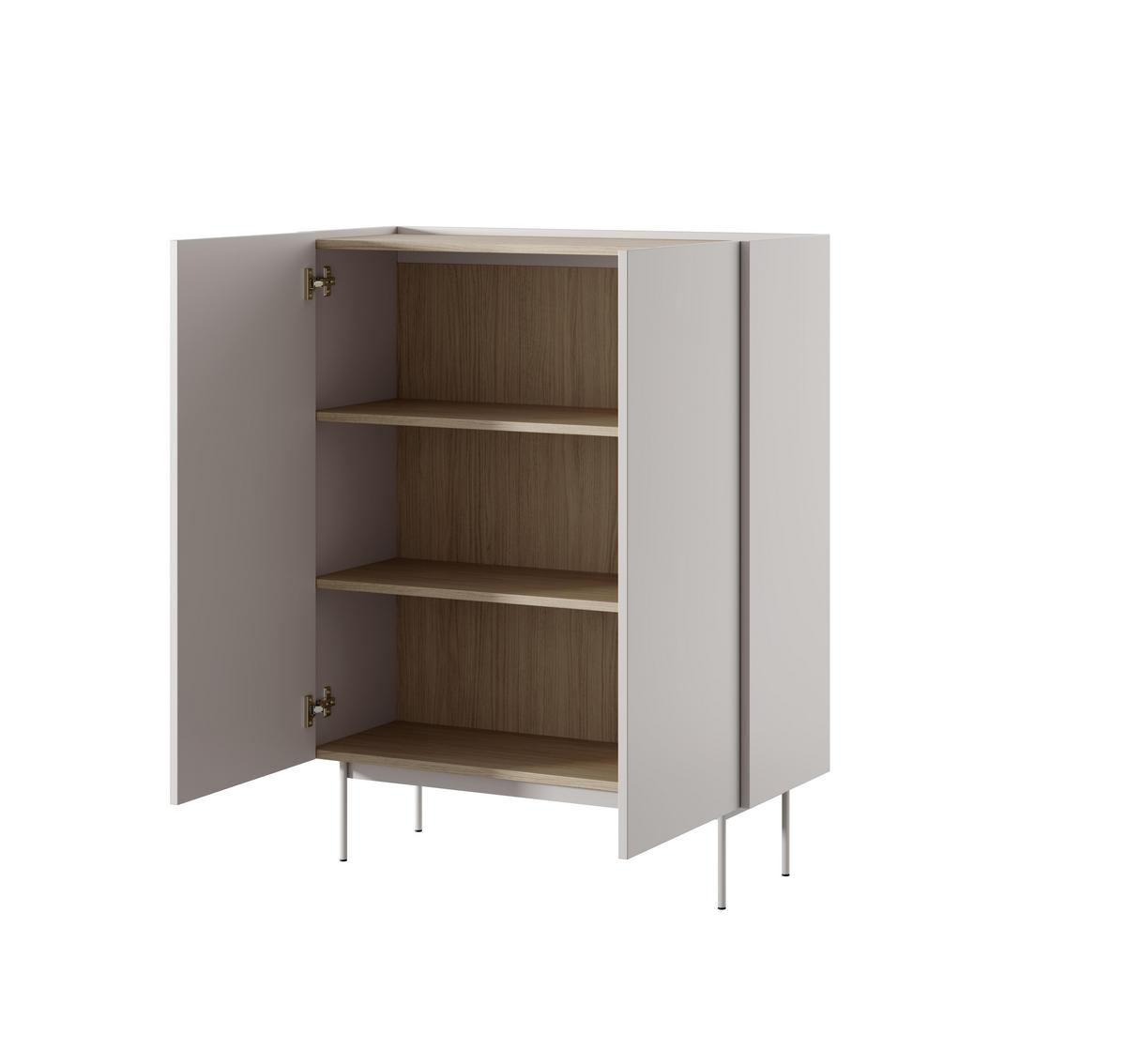 SIDEBOARD BEIGE - Beige, Holzwerkstoff (97/122/37cm) - FURNLUX