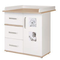 WICKELKOMMODE Pia - Weiß, Holzwerkstoff/Metall (94/101.5/78cm) - Roba