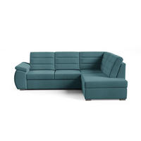 ECKSCHLAFSOFA - Ecksofa Gardenia - Türkis -Rechts - Türkis, Holzwerkstoff (264/190cm) - Möblo
