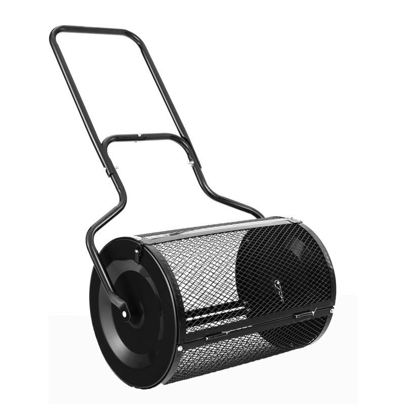 Costway Kompoststreuer Schwarz 60x123x41 cm