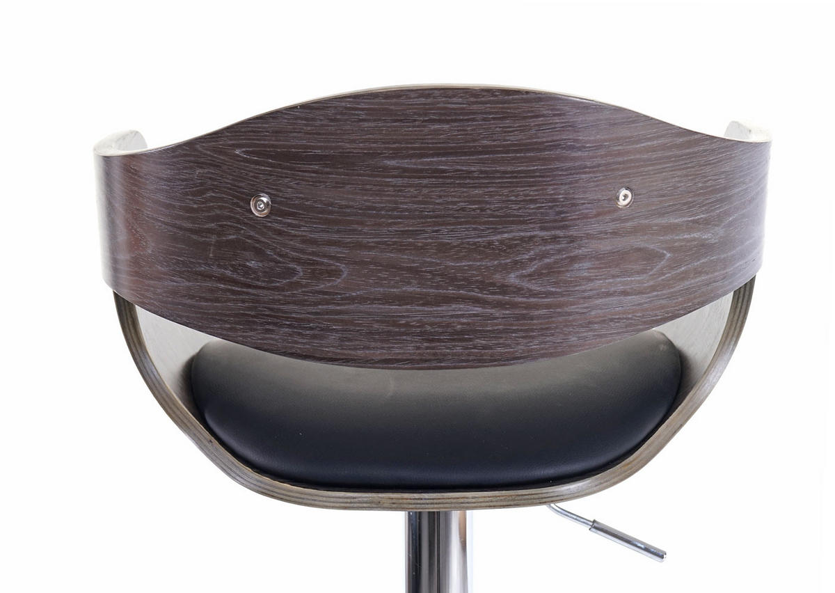 BARHOCKER Grau, Schwarz - Schwarz/Grau, Textil (59/109/50cm) - MCW