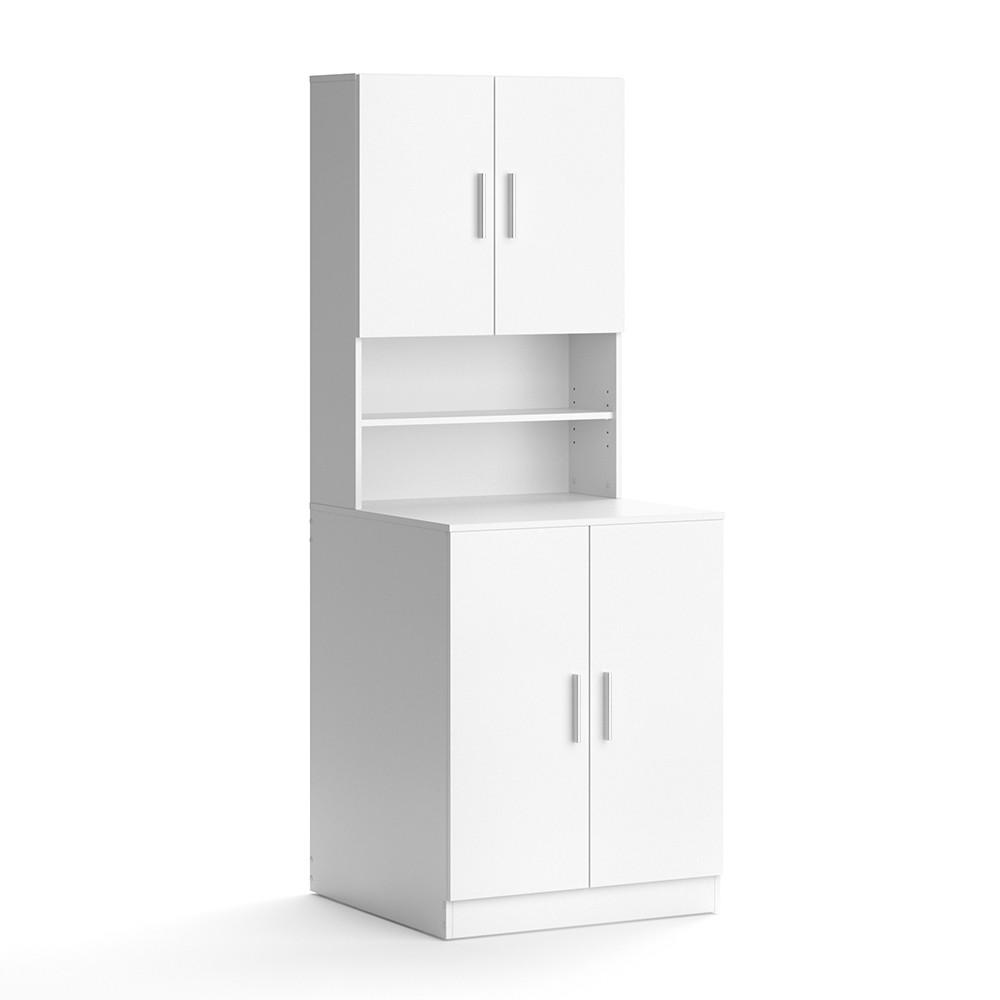 WASCHMASCHINENSCHRANK Liana Weiß 70.5 x 190.5 cm - Weiß, Holzwerkstoff (70.5/190.5/70cm) - Vicco
