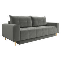 SCHLAFSOFA Santi - Grau, Holz/Textil (244/88/96cm) - MIRJAN24