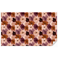 TAPETE - Blumen - Abstrakt - Erdtöne - 450x280 cm - Multicolor, Papier (450/280cm) - OnlyWow