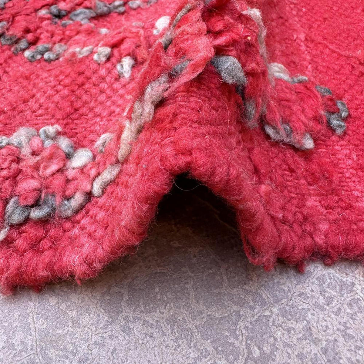 BERBERTEPPICH aus reiner Wolle 163x 405 cm - Rot, Naturmaterialien (163/405cm) - AFK Living