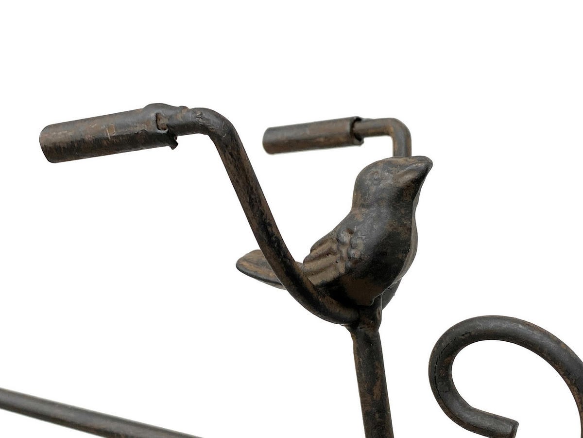 GARTENSTECKER Braun Metall Fahrrad 135 cm 96004 - Braun, Metall (61.5/135/9cm) - DanDiBo