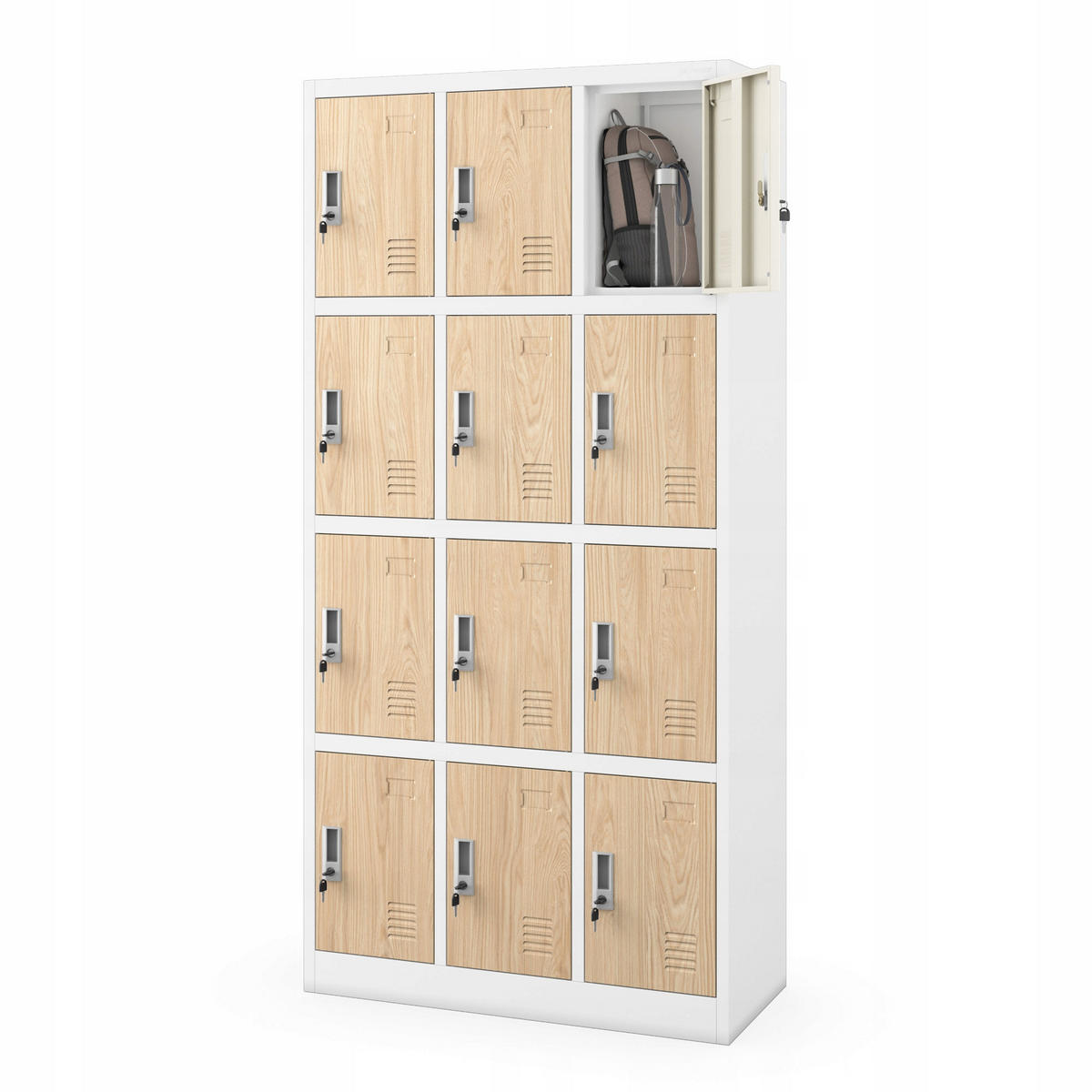 SCHLIESSFACHSCHRANK Marcin - Beige, Metall (90/185/40cm) - Jan Nowak