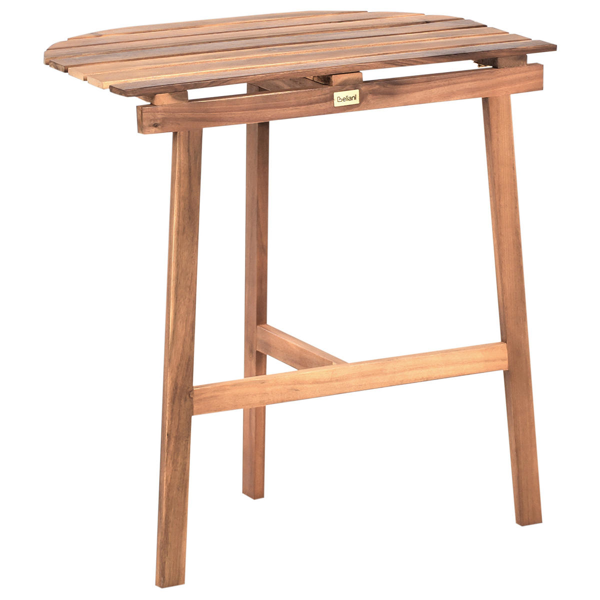 BISTROBORD 44/70 cm akaciaträ brunt Osigo - Brun, Trä (44/70/72cm) - Beliani