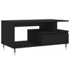 COUCHTISCH Schwarz 90x49x45 cm Holzwerkstoff - Schwarz, Holzwerkstoff (49/90/45cm) - furnicato
