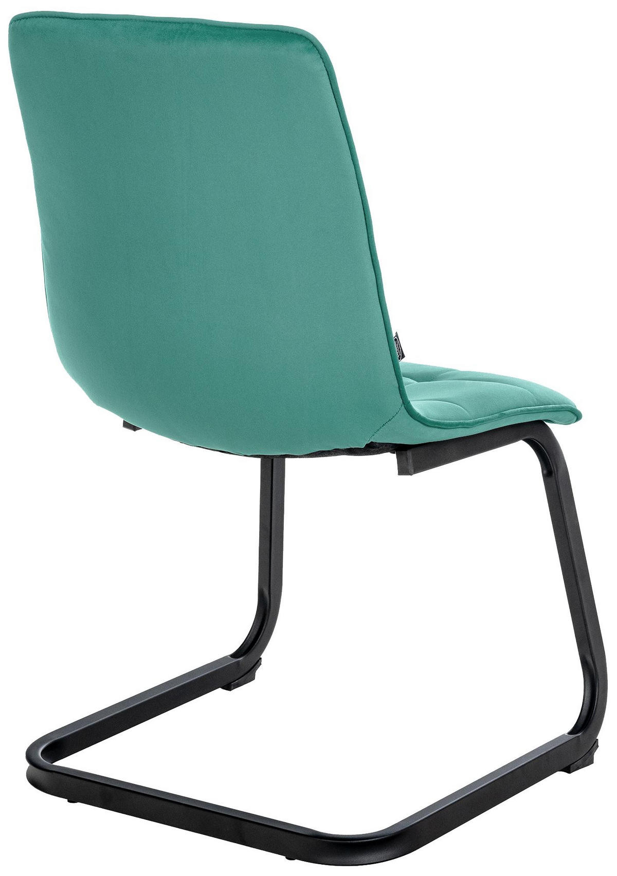 SCHWINGSTUHL Metall grün - Schwarz/Grün, Textil/Metall (47/87/58cm) - CLP