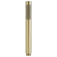 HANDBRAUSE Edelstahl gebürstet gelb Wassersparend Hochdruck 48 Anti-Kalk Düsen - Gelb, Metall (3/12.7/21cm)