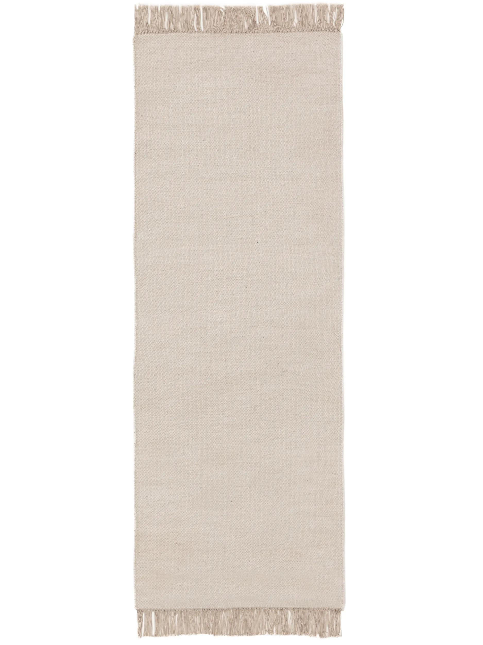 benuta Teppich Creme 80x250 cm
