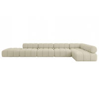 ECKSOFA modulares Sofa Favio-L3 - 475x190x70 cm Beige Bouclé - Beige, Holzwerkstoff/Textil (475/190cm) - ALTDECOR