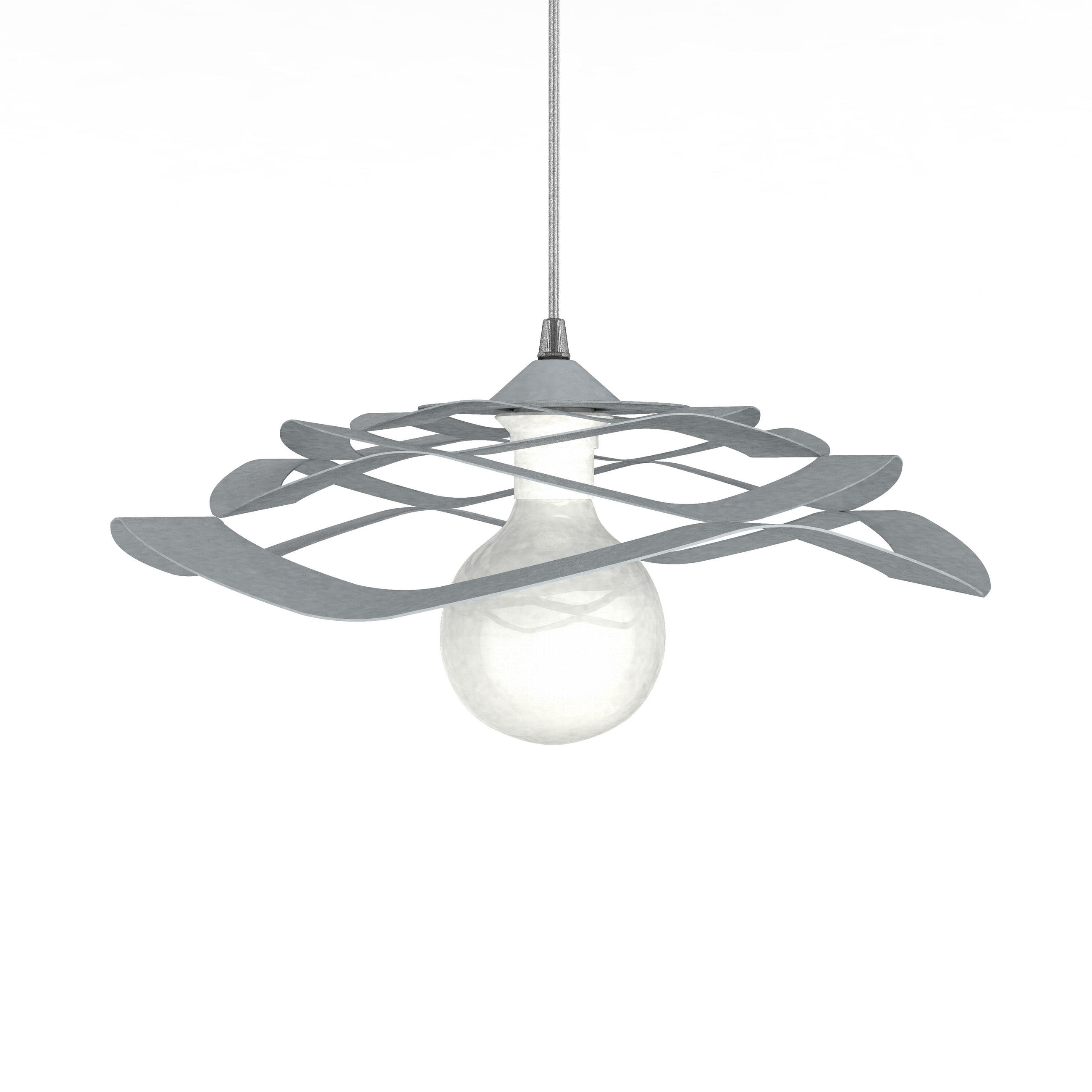 HÄNGELEUCHTE Kami - Grau, Metall (40/40/10cm) - Lumicom