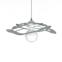 HÄNGELEUCHTE Kami - Grau, Metall (40/40/10cm) - Lumicom
