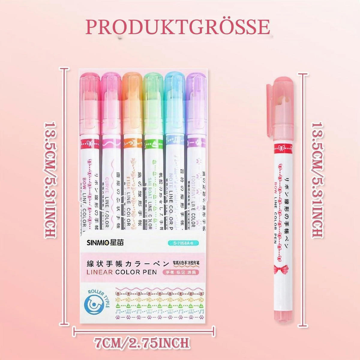 MARKER-SET 12-teiliges Set mit Stempelspitze - Multicolor, Kunststoff (7/1/13.5cm)