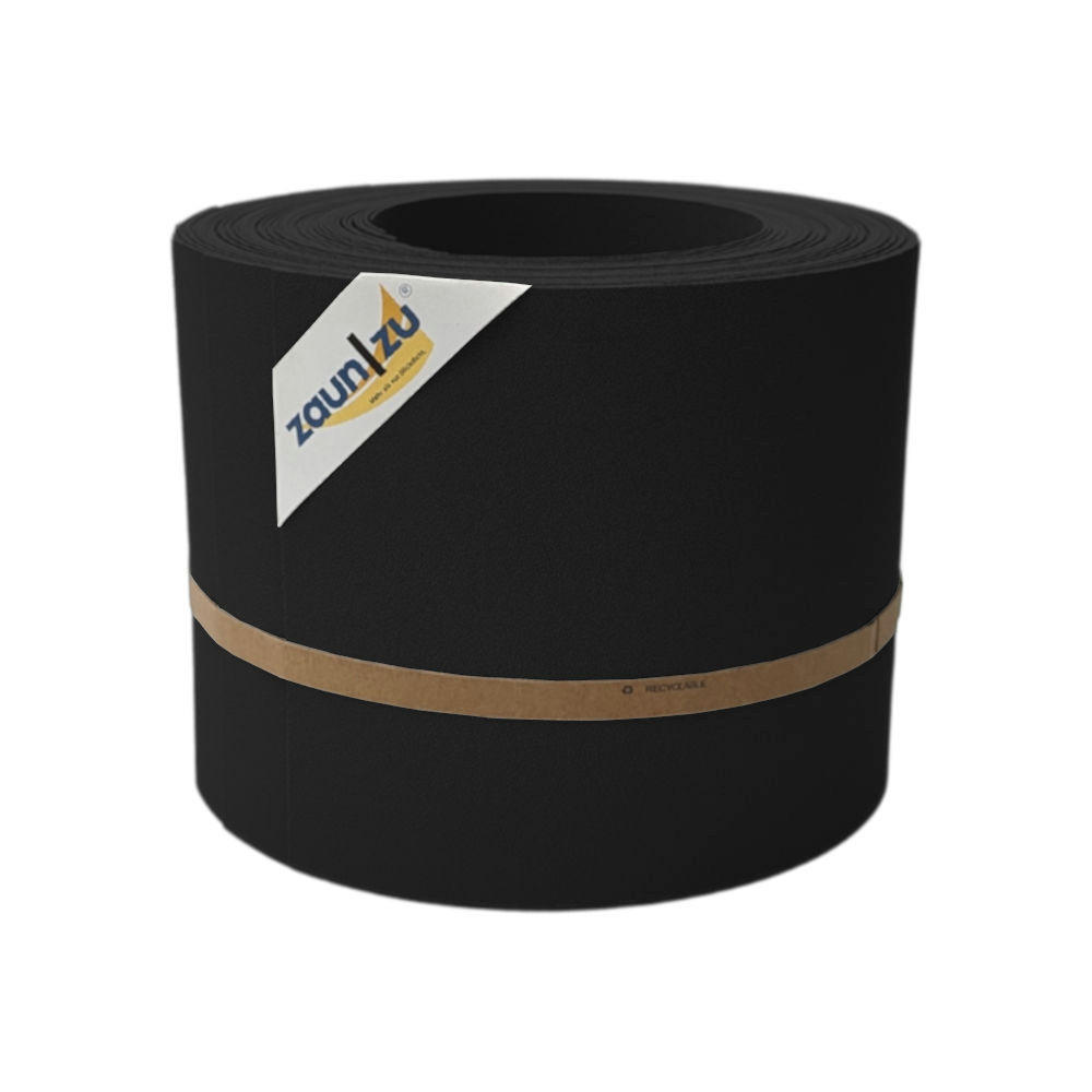 SICHTSCHUTZSTREIFEN PP Sichtschutzstreifen Doppelstabzaun Schwarz,10x 2,55m - Schwarz, Kunststoff (2550/19cm) - ZAUN|ZU