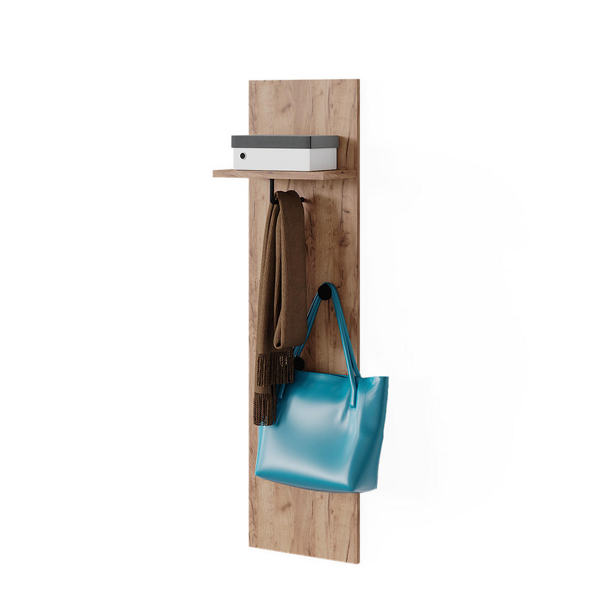 NÁSTĚNNÝ VĚŠÁK Siri Zlatý mocný dub - medově dubová, kompozitní dřevo (36/135/21.6cm) - Vicco