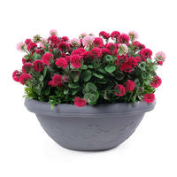 KUNSTPFLANZE Künstliche Blumen im Balkon Pflanzkasten - Ina 33 cm rosa - Rot, Kunststoff (31cm) - aplanta