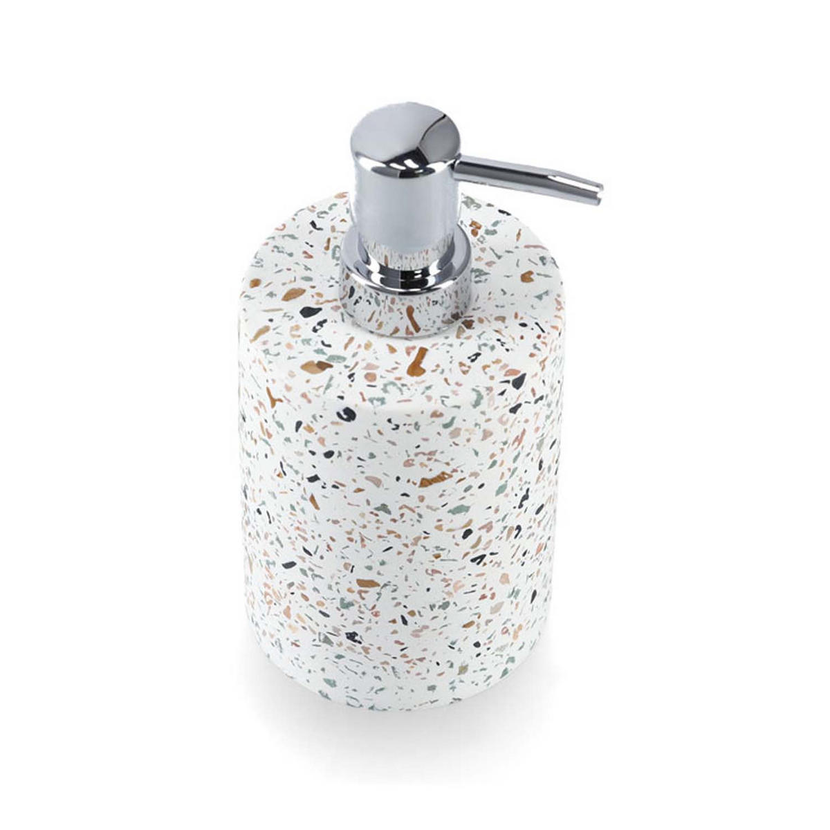 BADACCESSOIRES Terrazzo - Zement, 4-teiliges Set - Beige, Stein (8.2/16.8/8.2cm) - Zeller Present