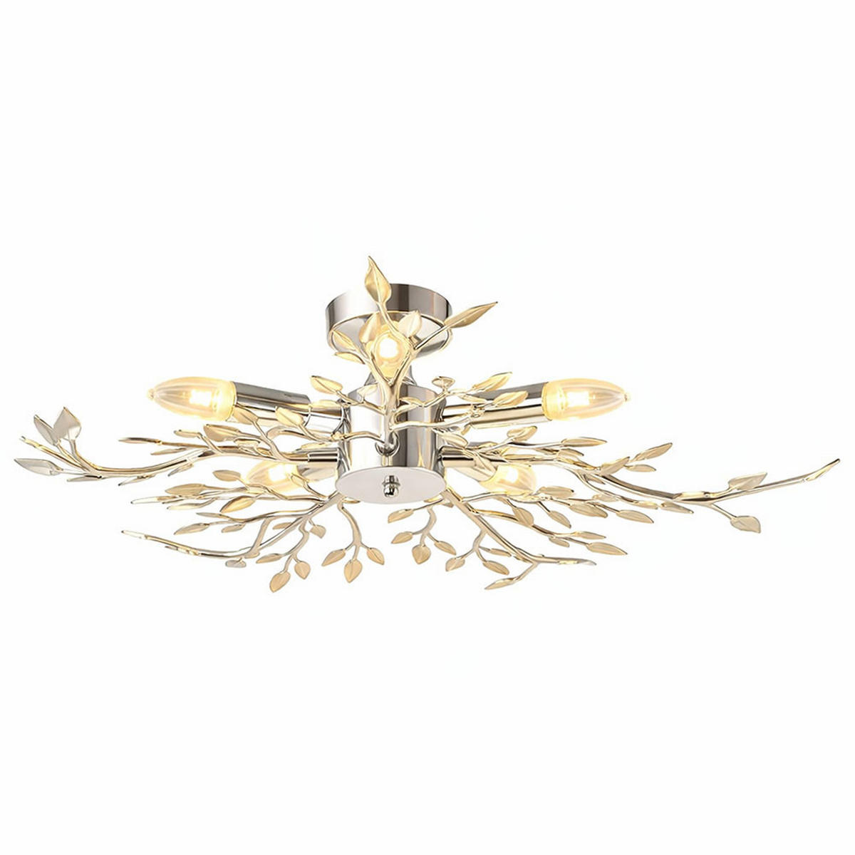 LED DECKENLEUCHTE Metall Acryl Silber - Silberfarben, Metall (71/71/16cm) - Globo Lighting