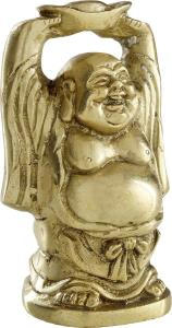 Skulptur Up Hand Laughing Buddha - Ambia Home