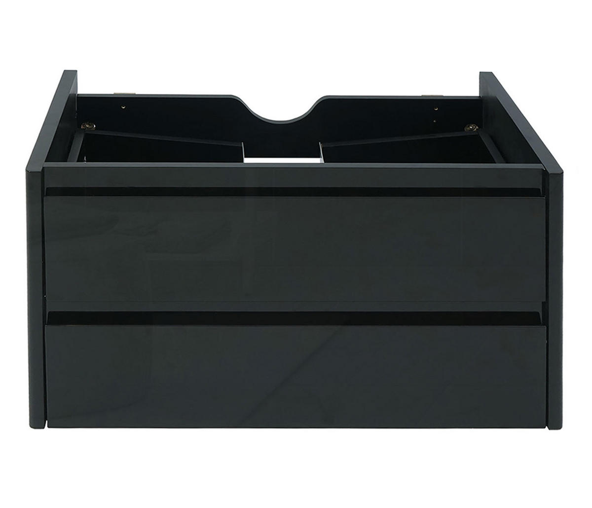WASCHBECKENUNTERSCHRANK Schwarz - Schwarz, Holz (81/48/47cm) - MCW