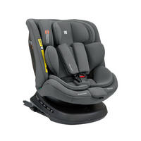 KINDERSITZ i-Defend i-Size grau (40-150cm) Isofix, 360 Grad Drehung, SPS - Grau, Kunststoff (44/56/48cm) - Kikka boo