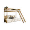ETAGENBETT SIDNEY 90x200 in Kiefer / Creme - Creme/Kieferfarben, Holz/Holzwerkstoff (90/200cm) - Deine Möbel 24