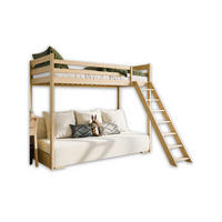 ETAGENBETT SIDNEY 90x200 in Kiefer / Creme - Creme/Kieferfarben, Holz/Holzwerkstoff (90/200cm) - Deine Möbel 24