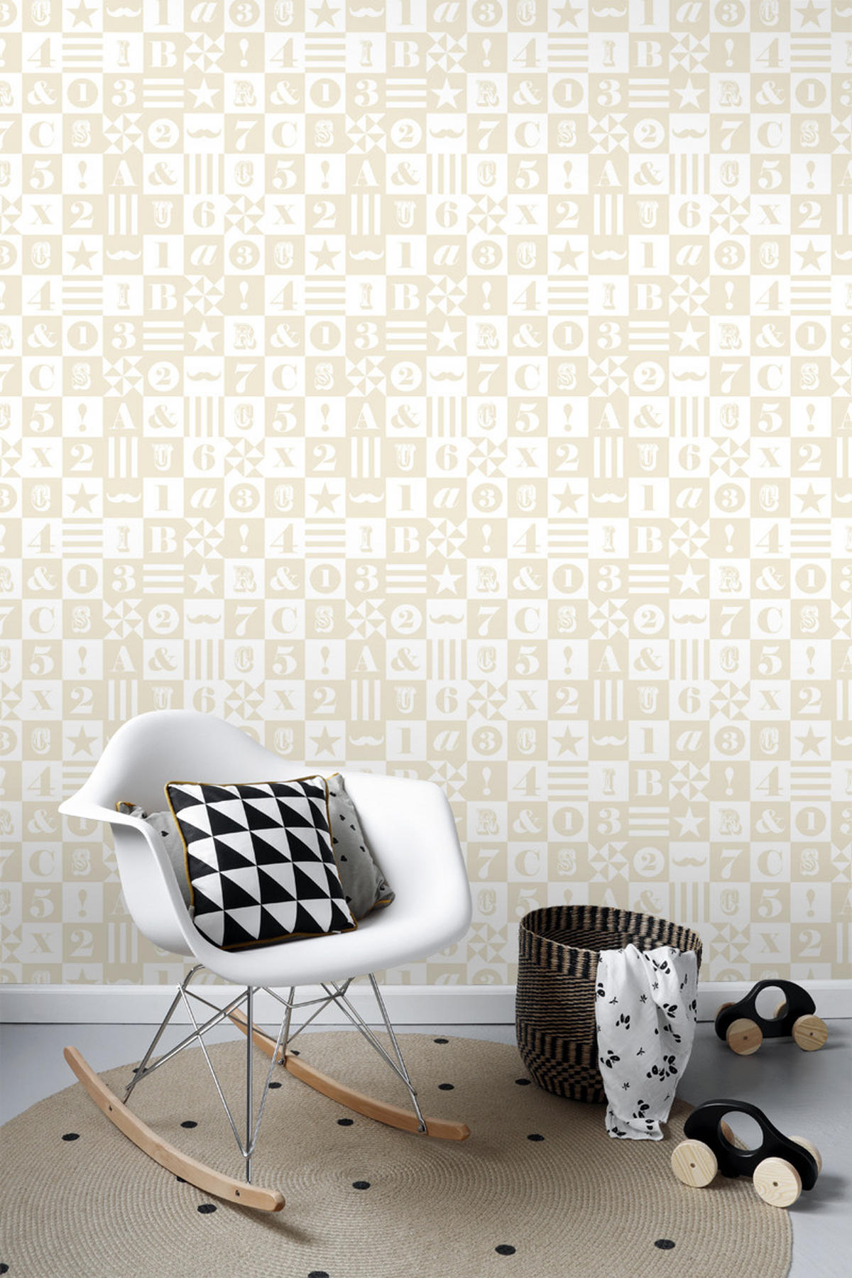 TAPETE Blöcke 53 cm x 10.05 m - Beige, Papier (53/0.1cm) - ESTAhome