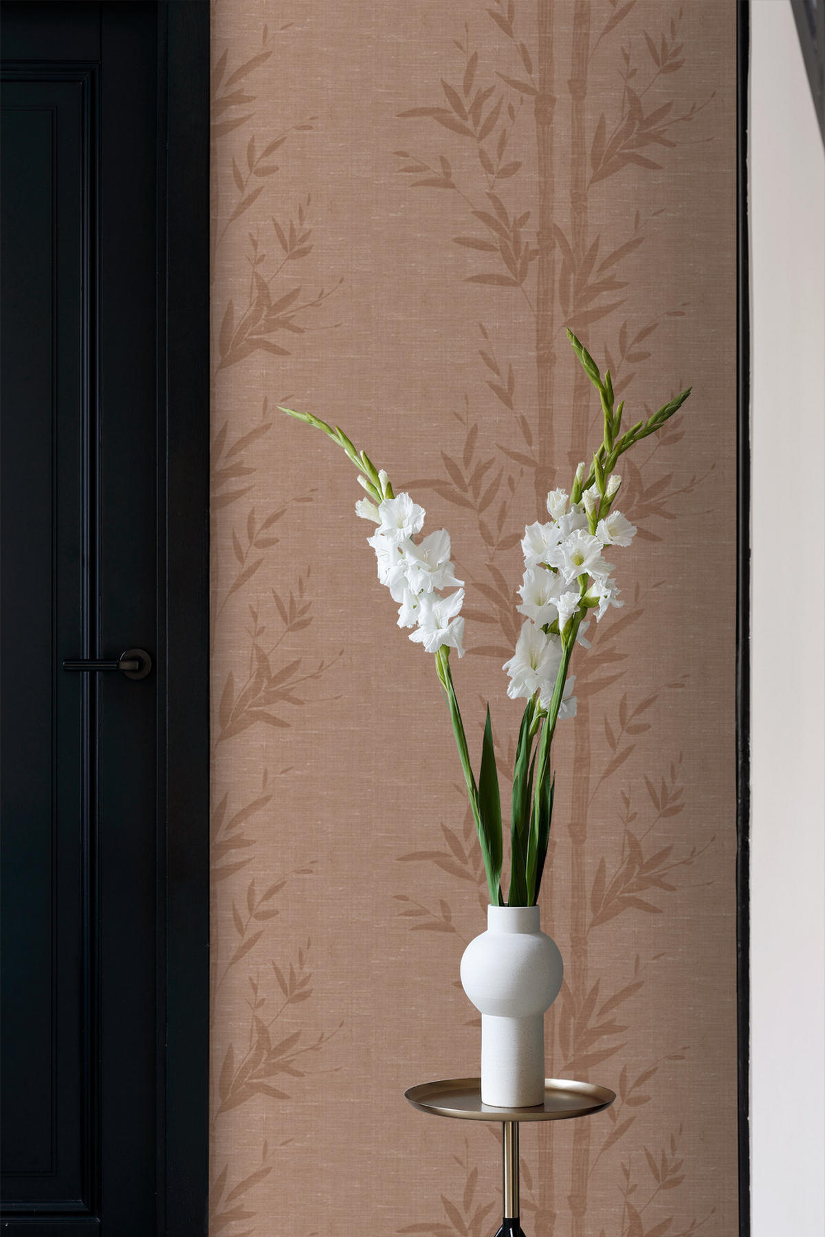 TAPETE Bambusmuster 50 x 900 cm - Terracotta, Papier (50/900cm) - Origin Wallcoverings