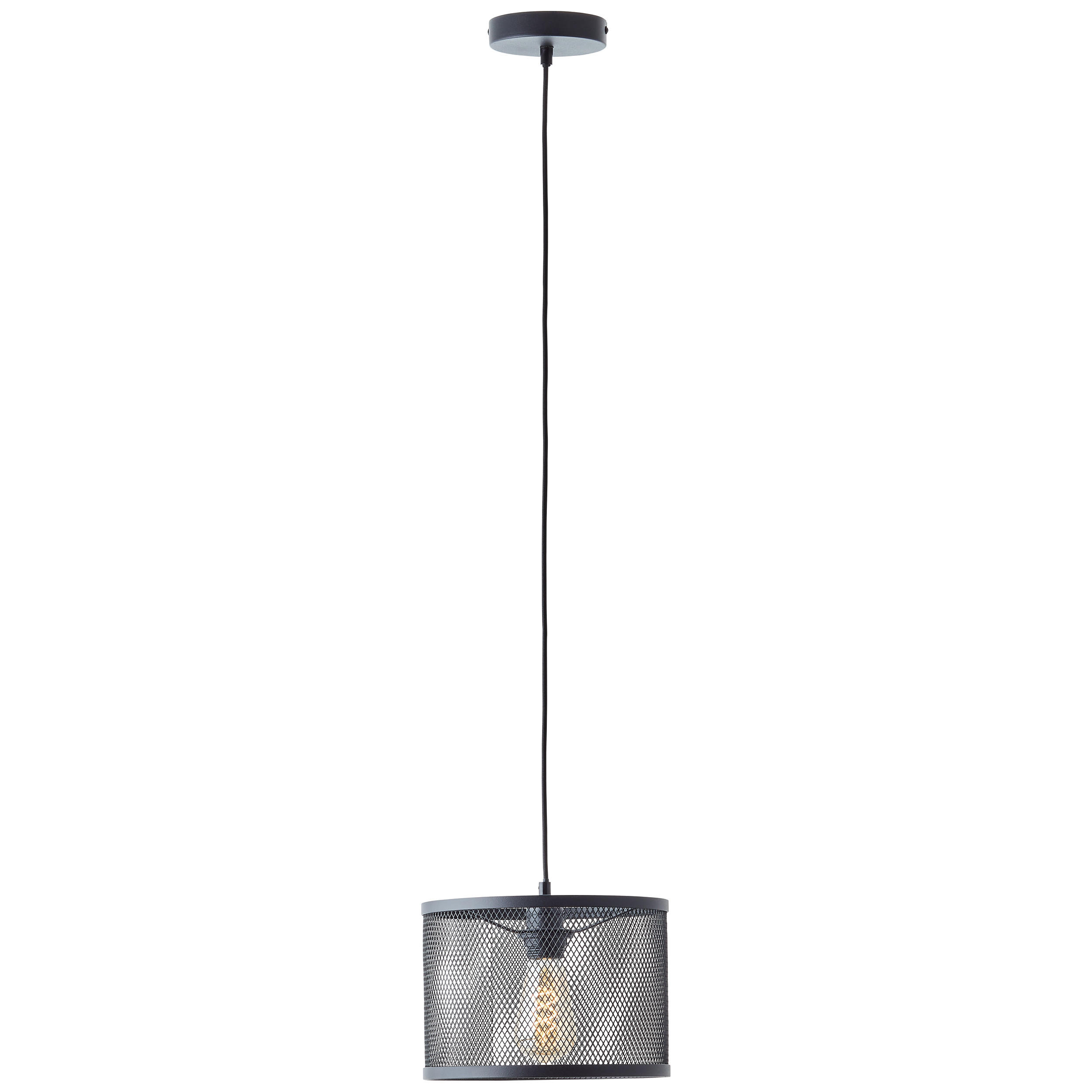Brilliant Pendelleuchte Schwarz 25x144x25 cm