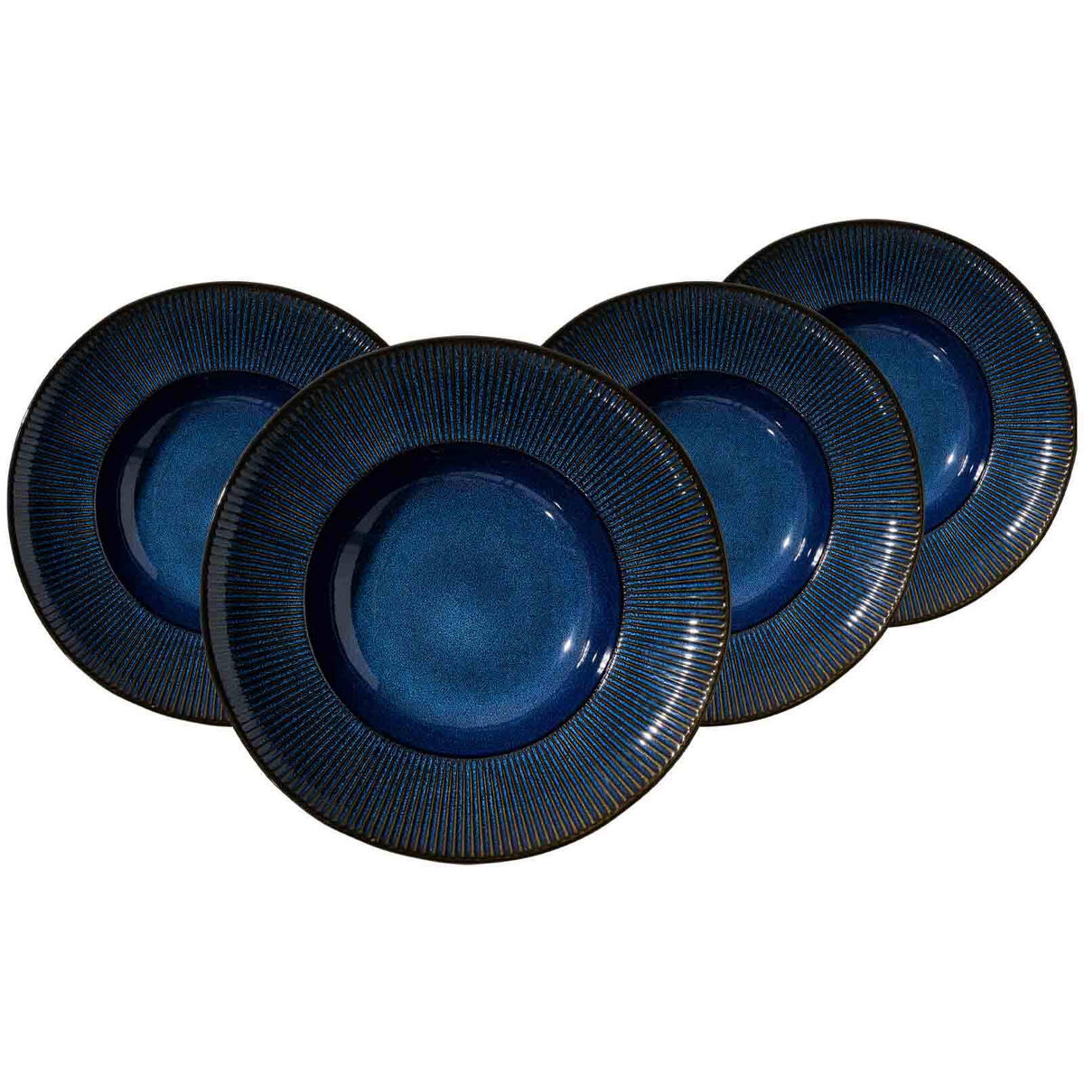 PASTATELLER Aradeo blau ø 30,5 cm 4er Set - Blau, Keramik (30.5cm) - Ritzenhoff Breker