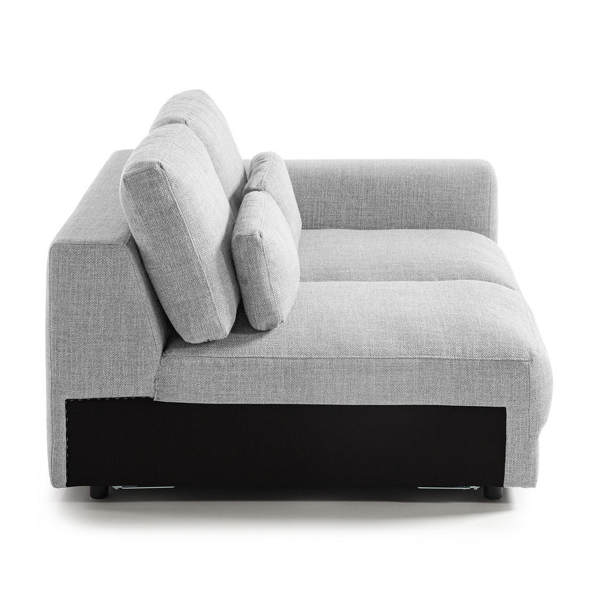 2-SITZER MODULSOFA - Hellgrau, Textil (158/80/117cm) - home24