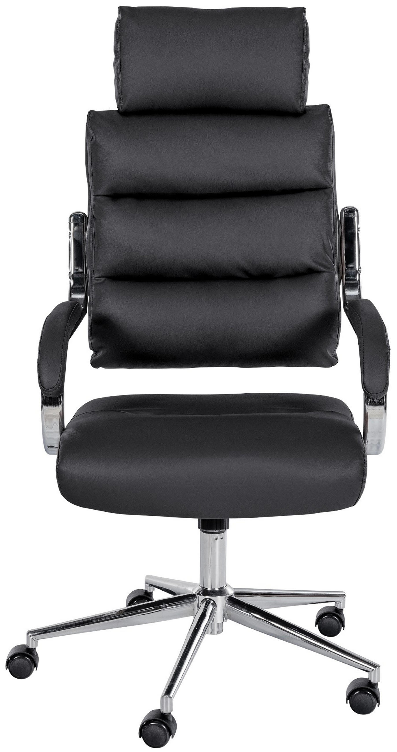 BÜROSTUHL Noxar schwarz - Chromfarben/Schwarz, Kunststoff/Metall (61/129/78cm) - TPFLiving