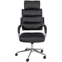 BÜROSTUHL Noxar schwarz - Chromfarben/Schwarz, Kunststoff/Metall (61/129/78cm) - TPFLiving