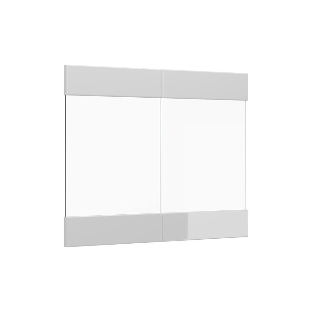 KÖKSFRONT R-Line Vit högblank 79.2x59 cm möbelfront för väggskåp med glas Vit högglans 59/79.2/1.6 cm