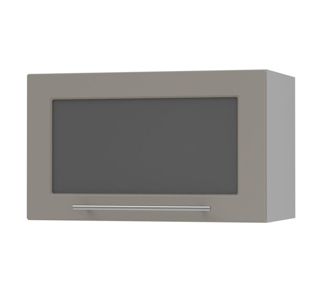 KLAPPHÄNGESCHRANK Kvantum W4BS/60-AV Beige Matt / Grau Matt 60 / 32,5 / 36cm - Beige/Grau, Holz/Holzwerkstoff (60/36/32.5cm) - Feldmann-Wohnen