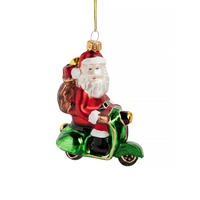 GLASKUGEL Roller, Mehrfarbig, 12.5 x 9 x 5 cm, Dekorative Weihnachtsdeko - Multicolor, Glas (9/12.5/5cm) - home&you