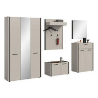 GARDEROBEN-SET EMIL 5-tlg. (B/H/T: ca. 287/190/40 cm) in Kaschmir/Kaschmir - Kaschmir, Holzwerkstoff (287/190/40cm)