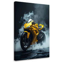 LEINWANDBILD Kraftfahrzeuge 30x45cm - Gelb, Textil (30/45cm) - Feeby